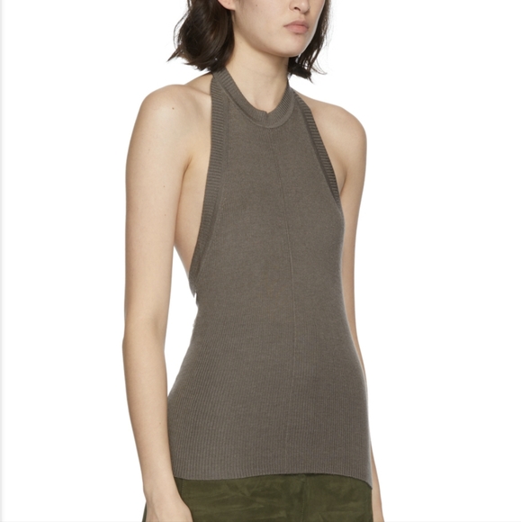 Peter Do FW19 Red Cashmere Backless Halter Top - Picture 11 of 11